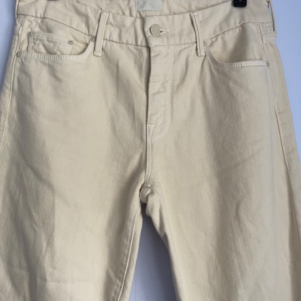 𝅺MOTHER Ivory The Looker Ankle Fray Gettin’ In Jeans US 25 - Picture 5 of 8